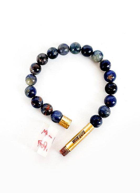 Sodalite Crystal Bracelet with Manifestation Lock