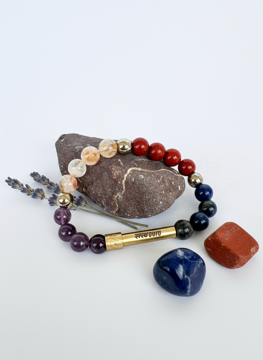 Sagittarius Crystal Bracelet with Manifestation Lock