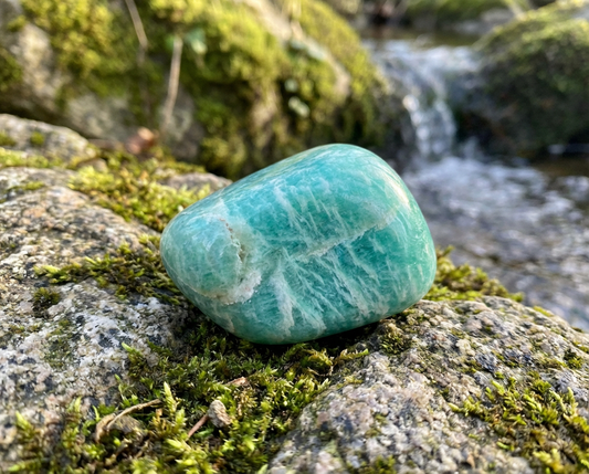 Amazonite Crystal Bracelet with Manifestation Lock