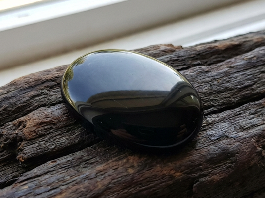 Black Onyx Crystal Bracelet with Manifestation Lock