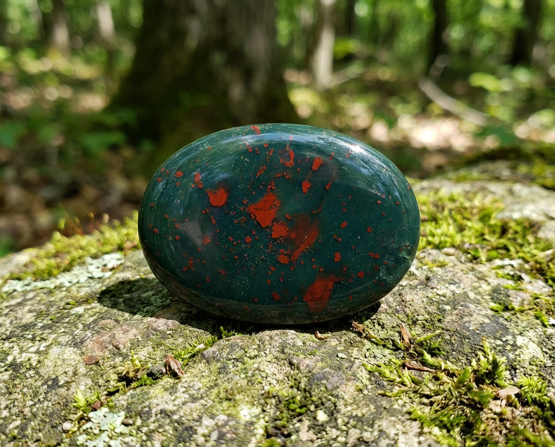 Bloodstone Crystal Bracelet: Courage, Vitality &amp; Warrior Energy
