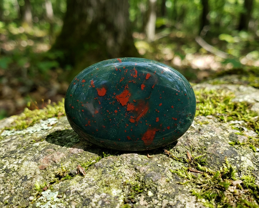 Bloodstone Crystal Bracelet: Courage, Vitality &amp; Warrior Energy