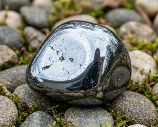 Hematite Crystal Bracelet with Manifestation Lock