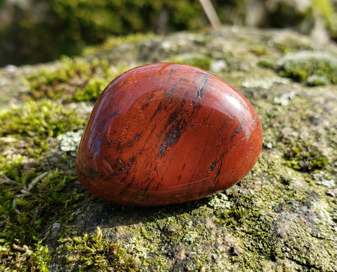 Red Jasper Crystal Bracelet with Manifestation Lock