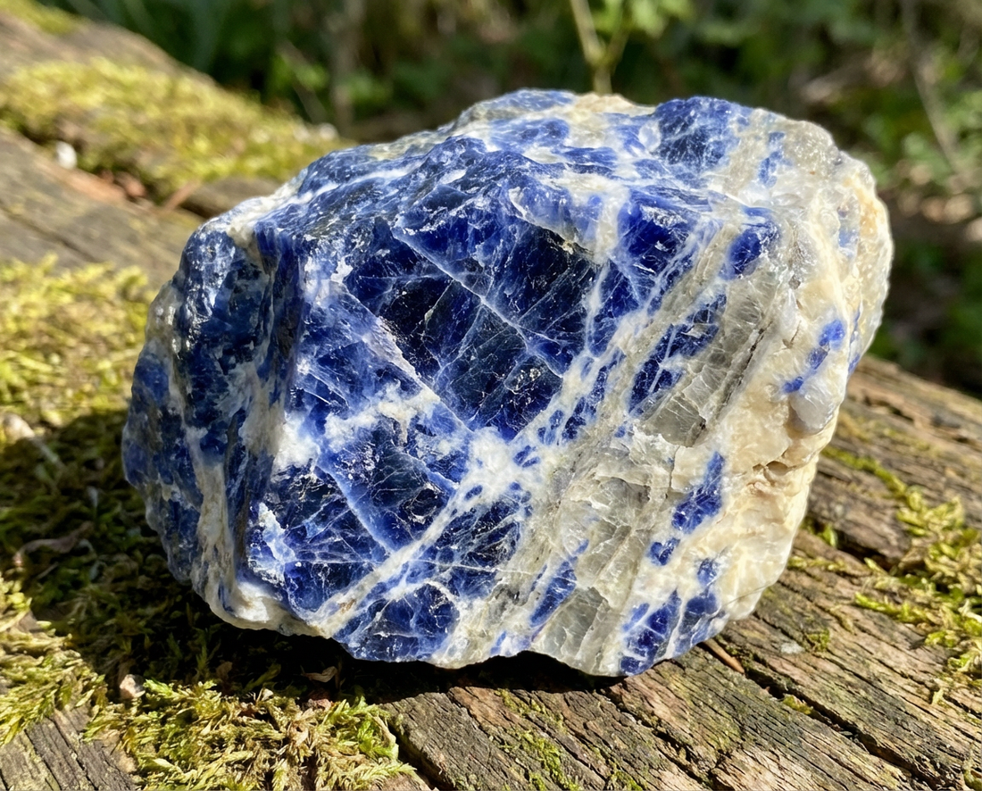 Sodalite Crystal Bracelet with Manifestation Lock