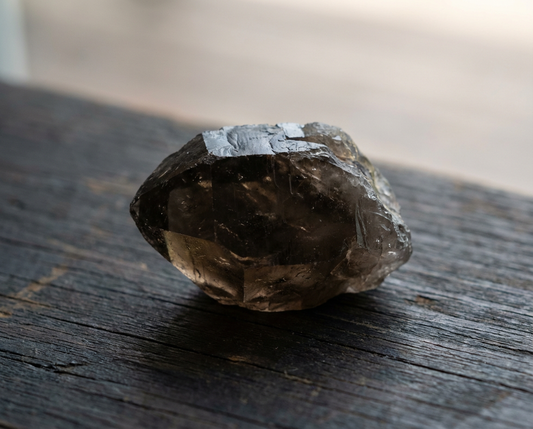 Smoky Quartz Crystal Bracelet with Manifestation Lock