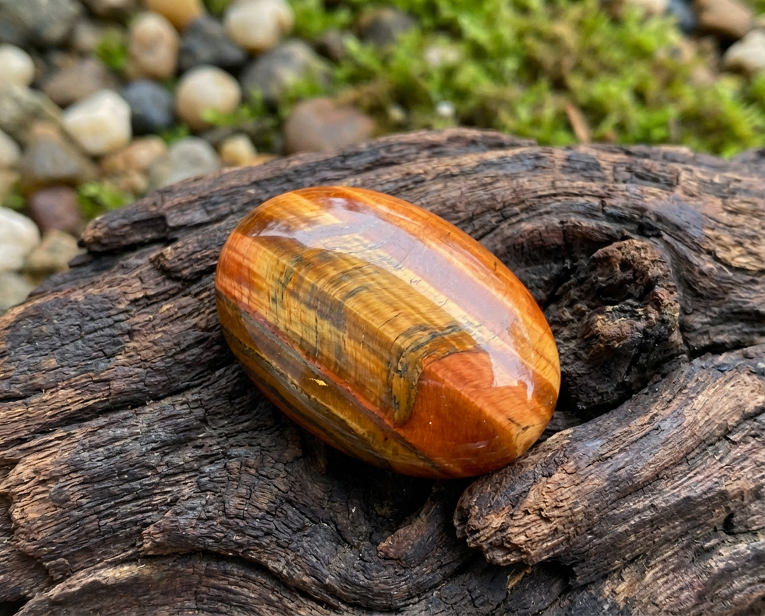 Tiger Eye Crystal Bracelet with Manifestation Lock