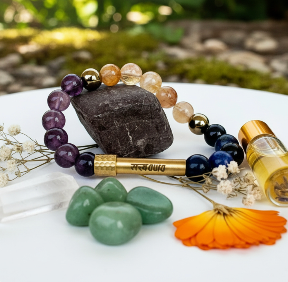 Ruling Number 3 Crystal Bracelet with Manifestation Lock