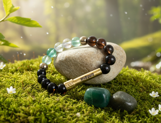 Ruling Number 4 Crystal Bracelet with Manifestation Lock