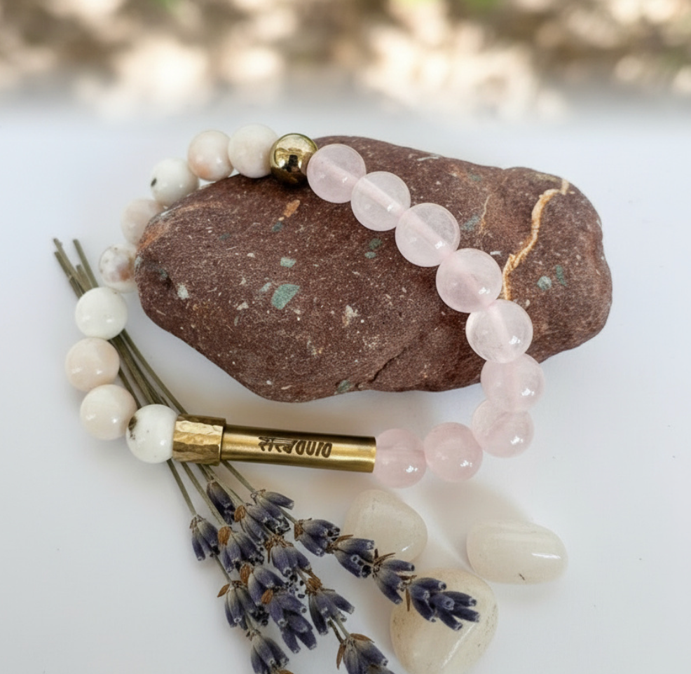 Ruling Number 6 Crystal Bracelet with Manifestation Lock