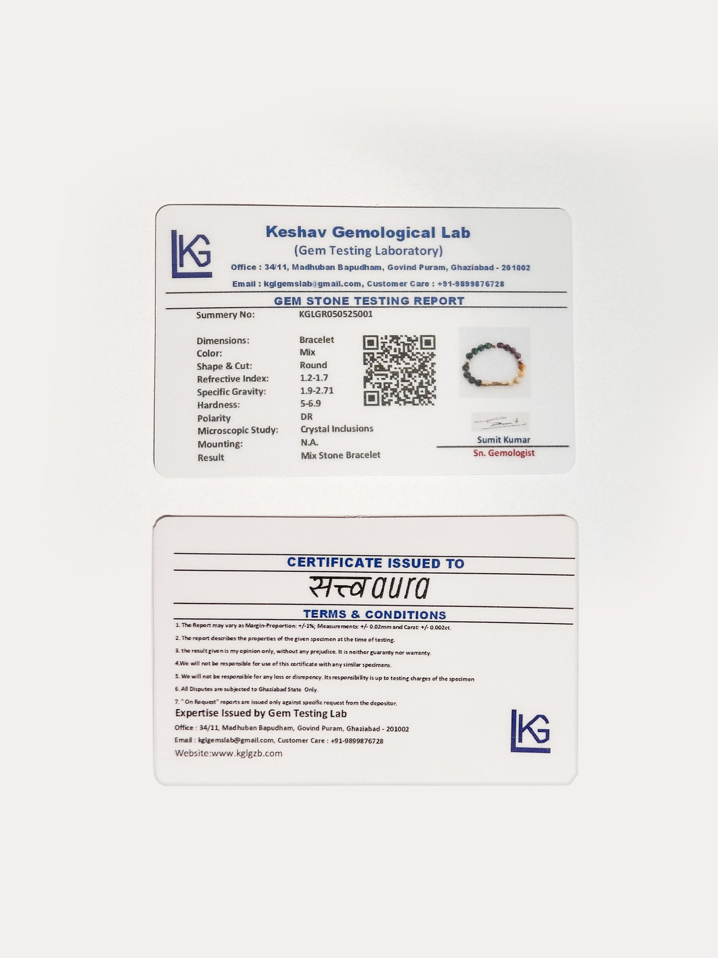 Aquarius Crystal Bracelet with Manifestation Lock