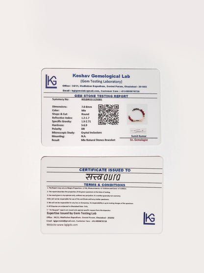 Aries Crystal Bracelet with Manifestation Lock