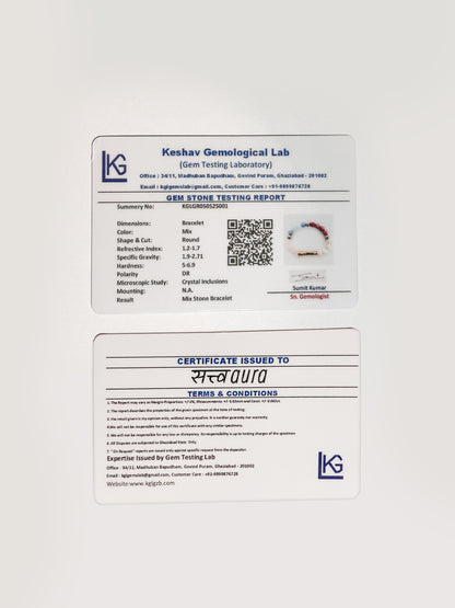 Cancer Crystal Bracelet with Manifestation Lock