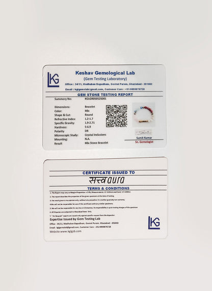 Cancer Crystal Bracelet with Manifestation Lock