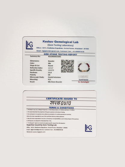 Capricorn Crystal Bracelet with Manifestation Lock