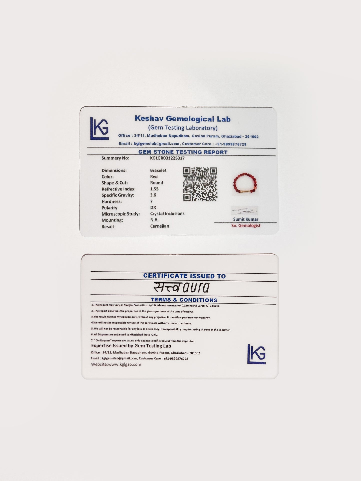 Carnelian Crystal Bracelet with Manifestation Lock