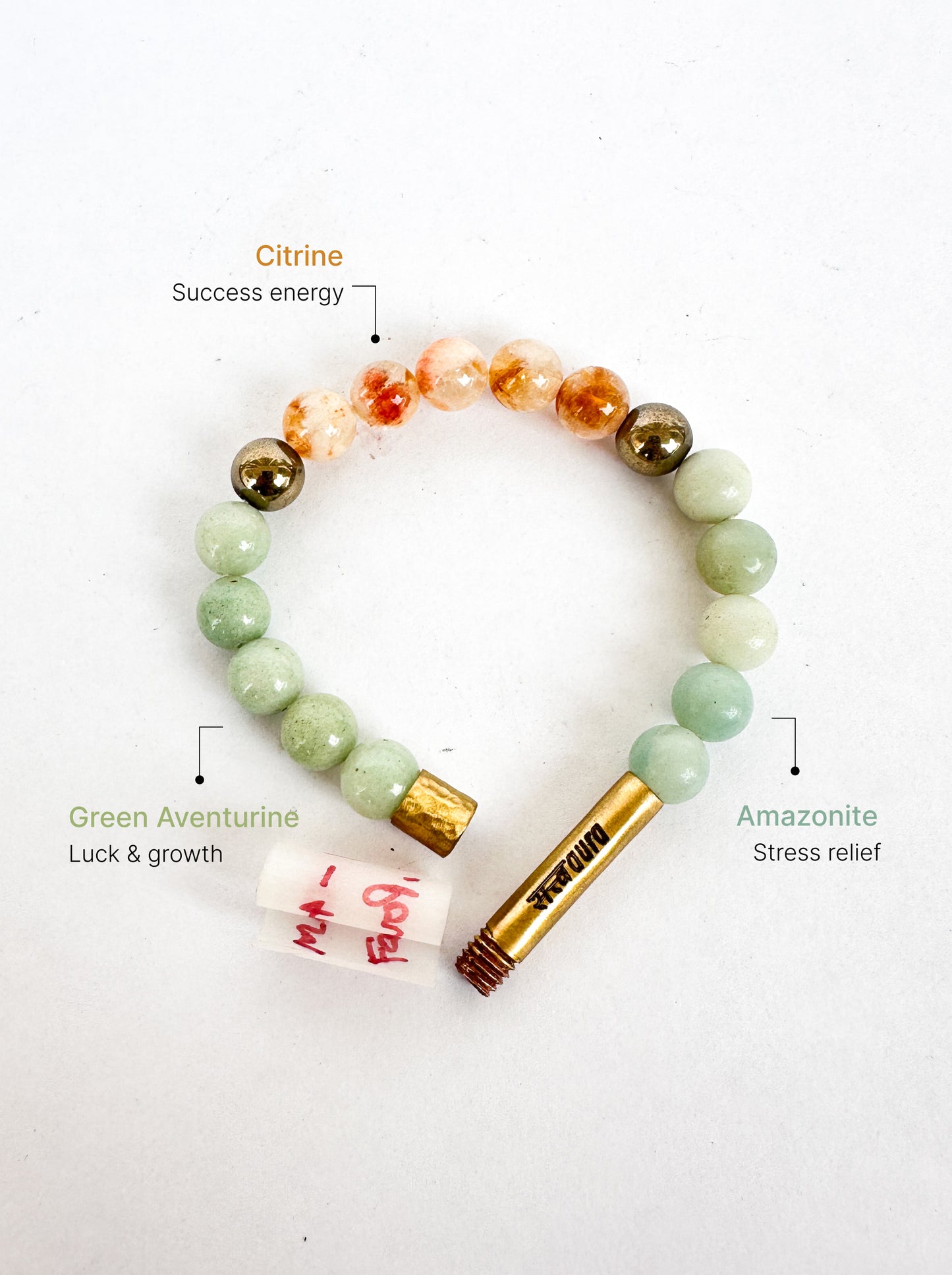 Debt Clear Crystal Bracelet with Manifestation Lock