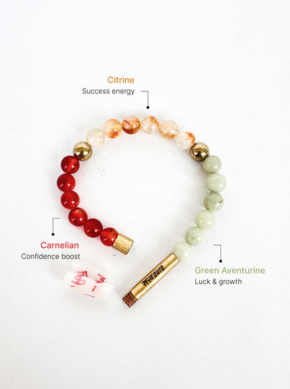 Fitness Freak Crystal Bracelet with Manifestation Lock