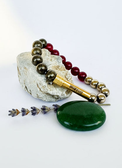 Ruling Number 8 Crystal Bracelet with Manifestation Lock