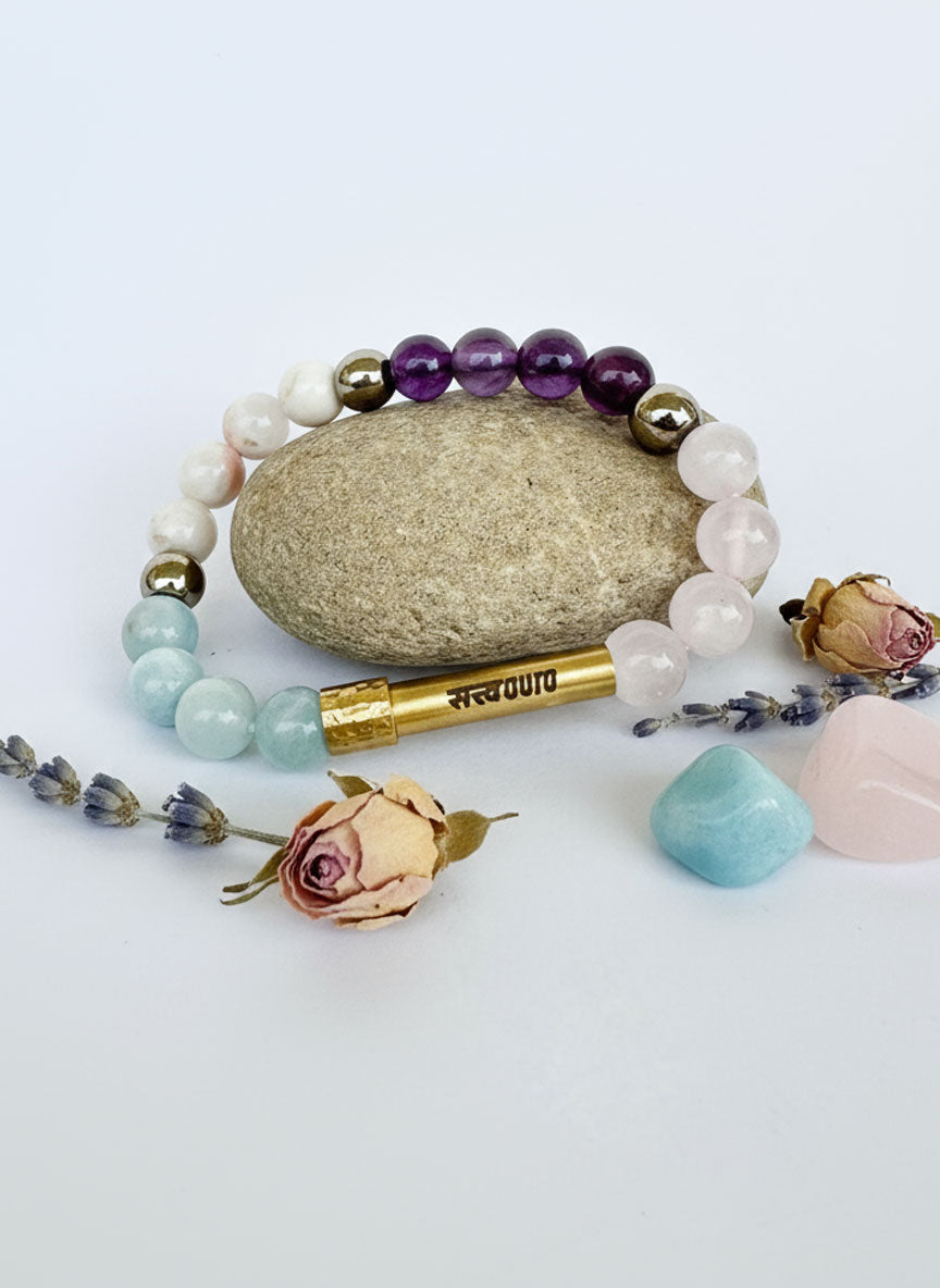 Pisces Crystal Bracelet with Manifestation Lock