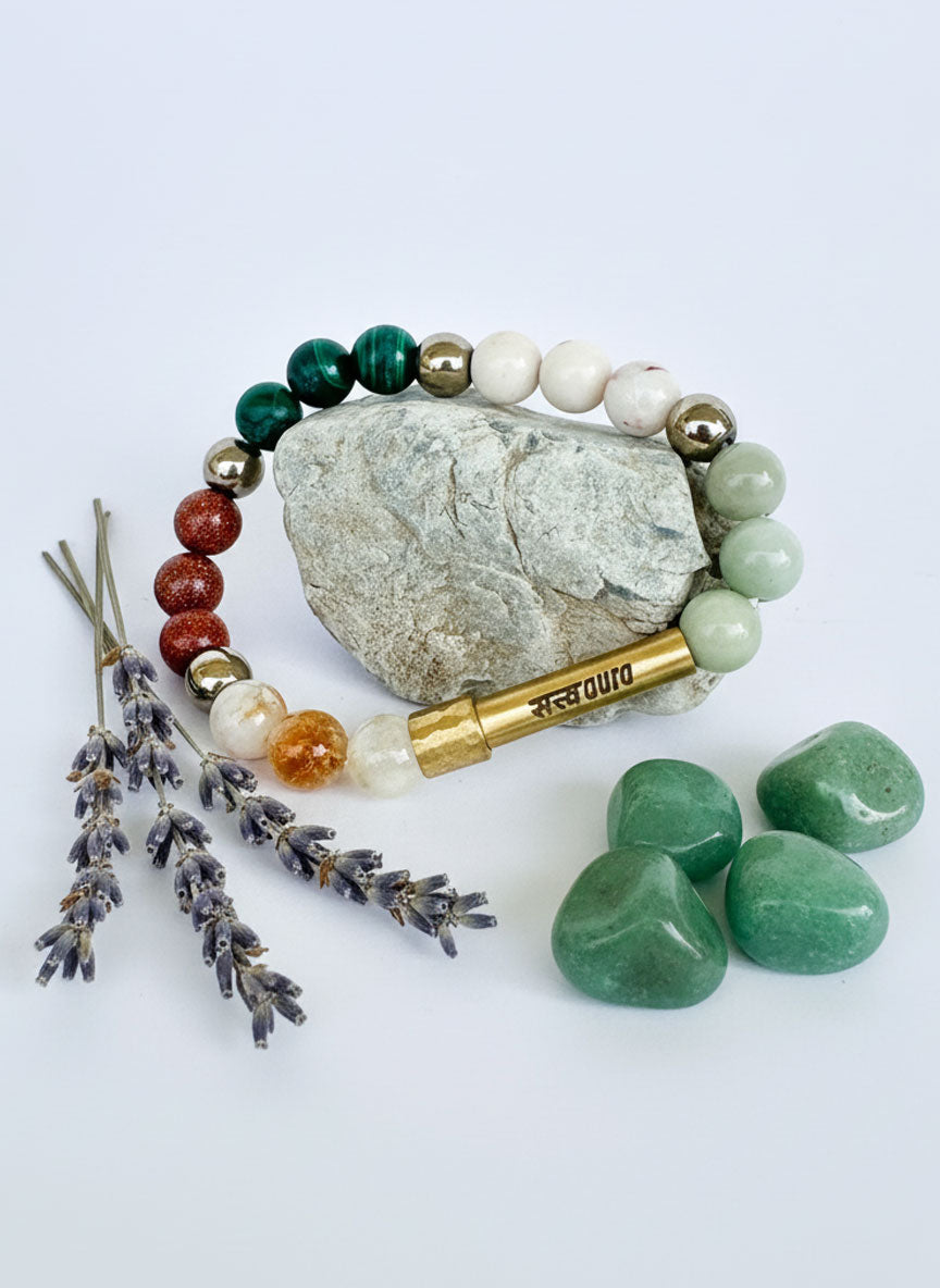 Gemini Crystal Bracelet with Manifestation Lock