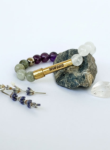 Ruling Number 7 Crystal Bracelet with Manifestation Lock