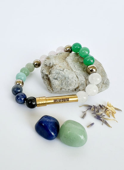 Virgo Crystal Bracelet with Manifestation Lock