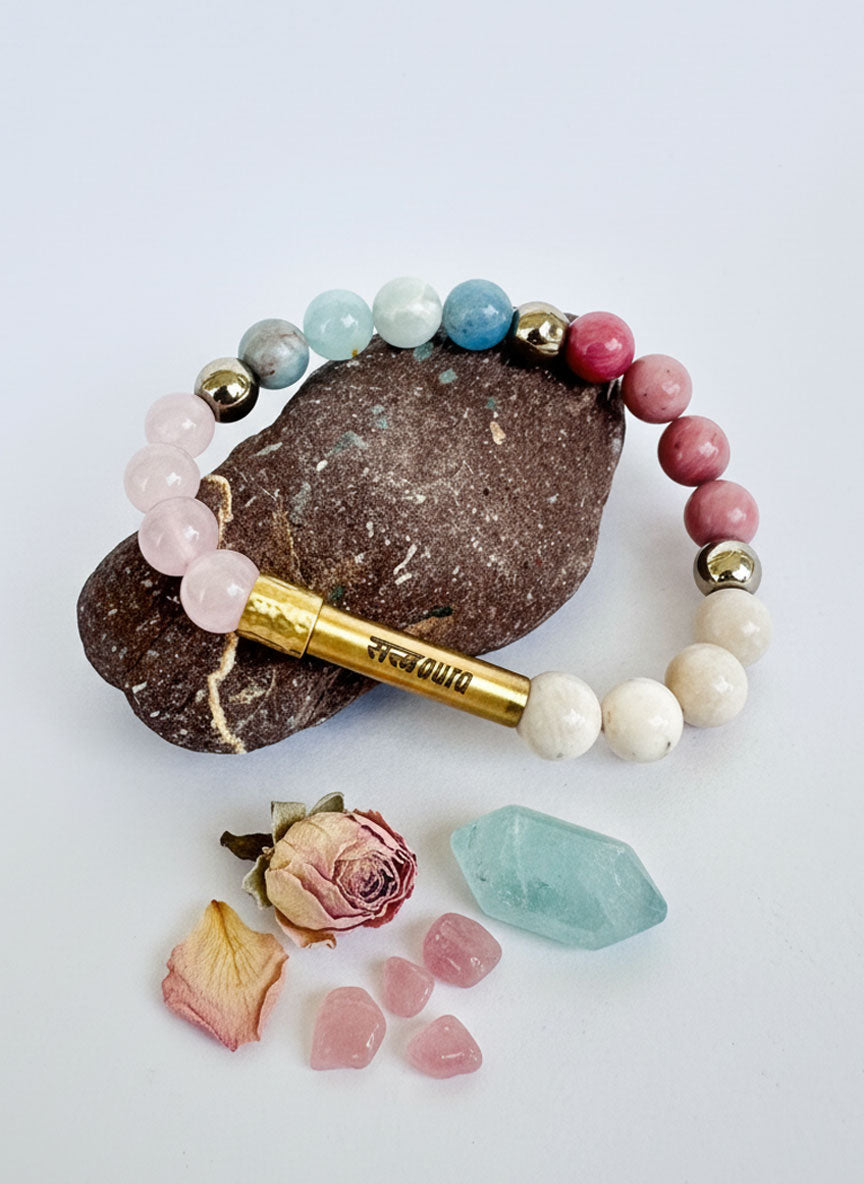 Cancer Crystal Bracelet with Manifestation Lock