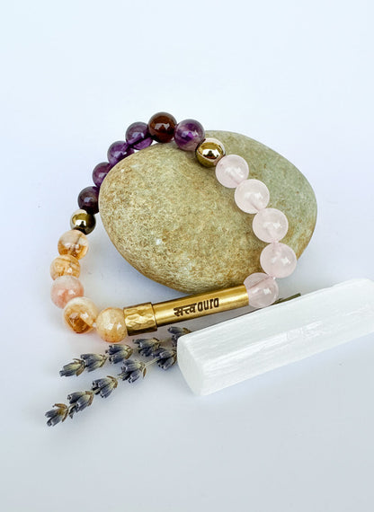 Ruling Number 9 Crystal Bracelet with Manifestation Lock