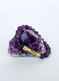 Amethyst Crystal Bracelet with Manifestation Lock