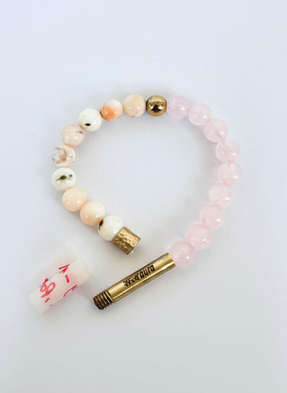 Ruling Number 6 Crystal Bracelet with Manifestation Lock