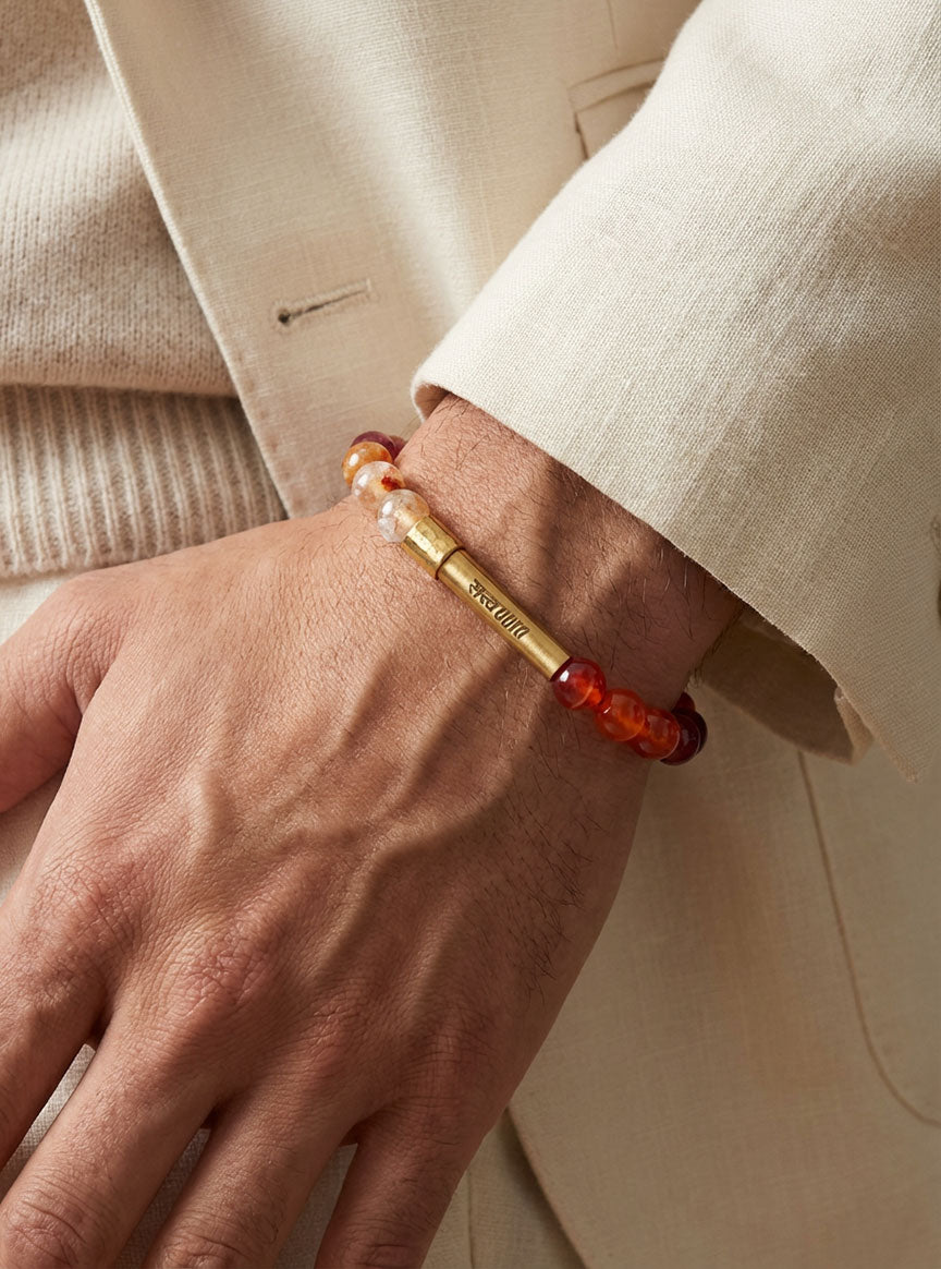 Ruling Number 1 Crystal Bracelet with Manifestation Lock