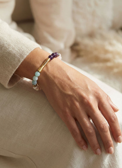 Pisces Crystal Bracelet with Manifestation Lock