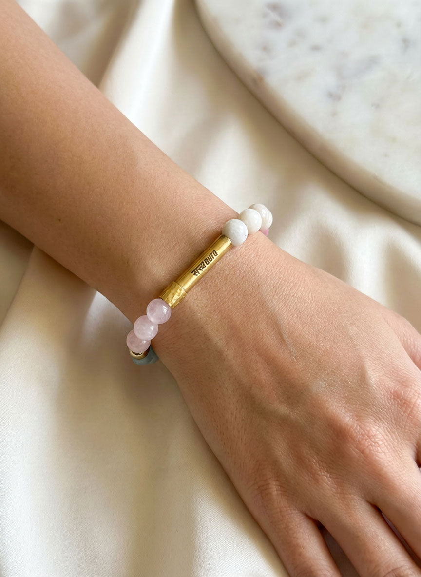 Cancer Crystal Bracelet with Manifestation Lock