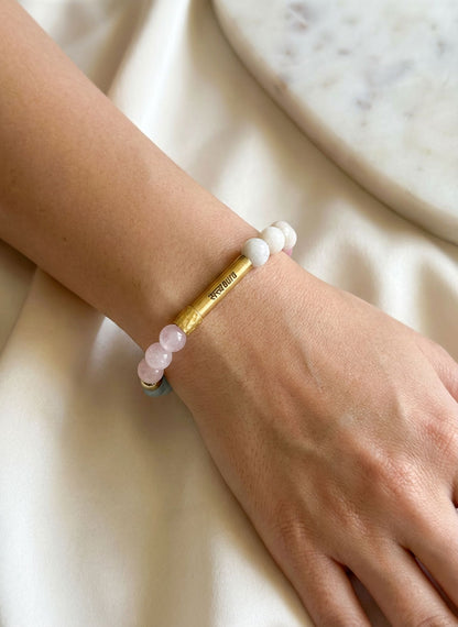 Cancer Crystal Bracelet with Manifestation Lock