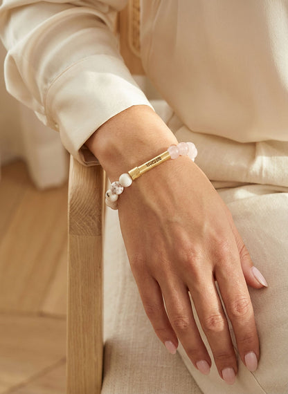 Ruling Number 6 Crystal Bracelet with Manifestation Lock