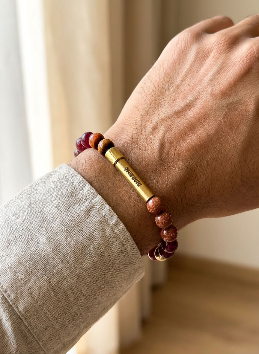 Leo Crystal Bracelet with Manifestation Lock