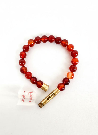 Carnelian Crystal Bracelet with Manifestation Lock