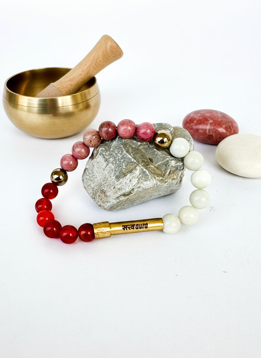 PCOD & Pregnancy Balance Crystal Bracelet with Manifestation Lock