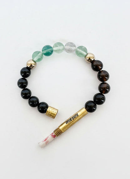 Ruling Number 4 Crystal Bracelet with Manifestation Lock