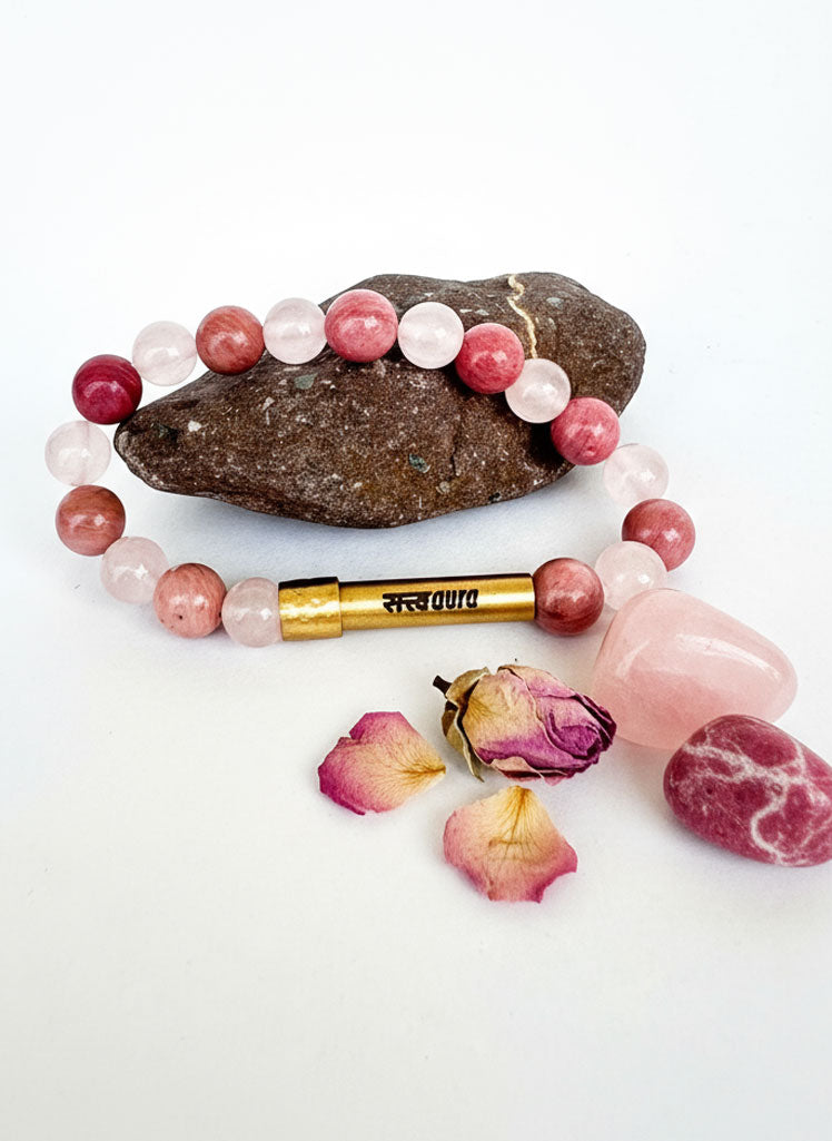 Love Aura Crystal Bracelet with Manifestation Lock