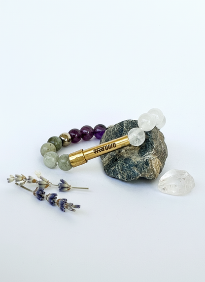 Ruling Number 7 Crystal Bracelet with Manifestation Lock