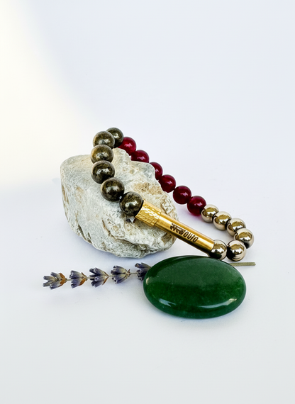 Ruling Number 8 Crystal Bracelet with Manifestation Lock