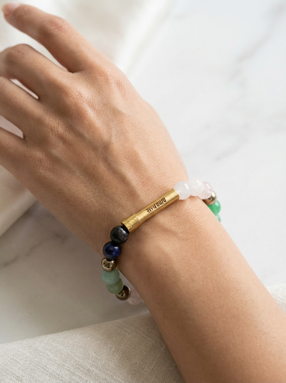 Virgo Crystal Bracelet with Manifestation Lock