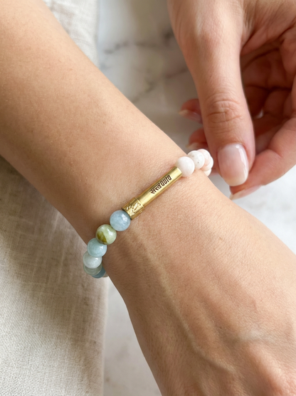 Ruling Number 2 Crystal Bracelet with Manifestation Lock