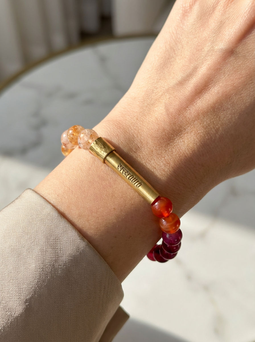 Ruling Number 1 Crystal Bracelet with Manifestation Lock