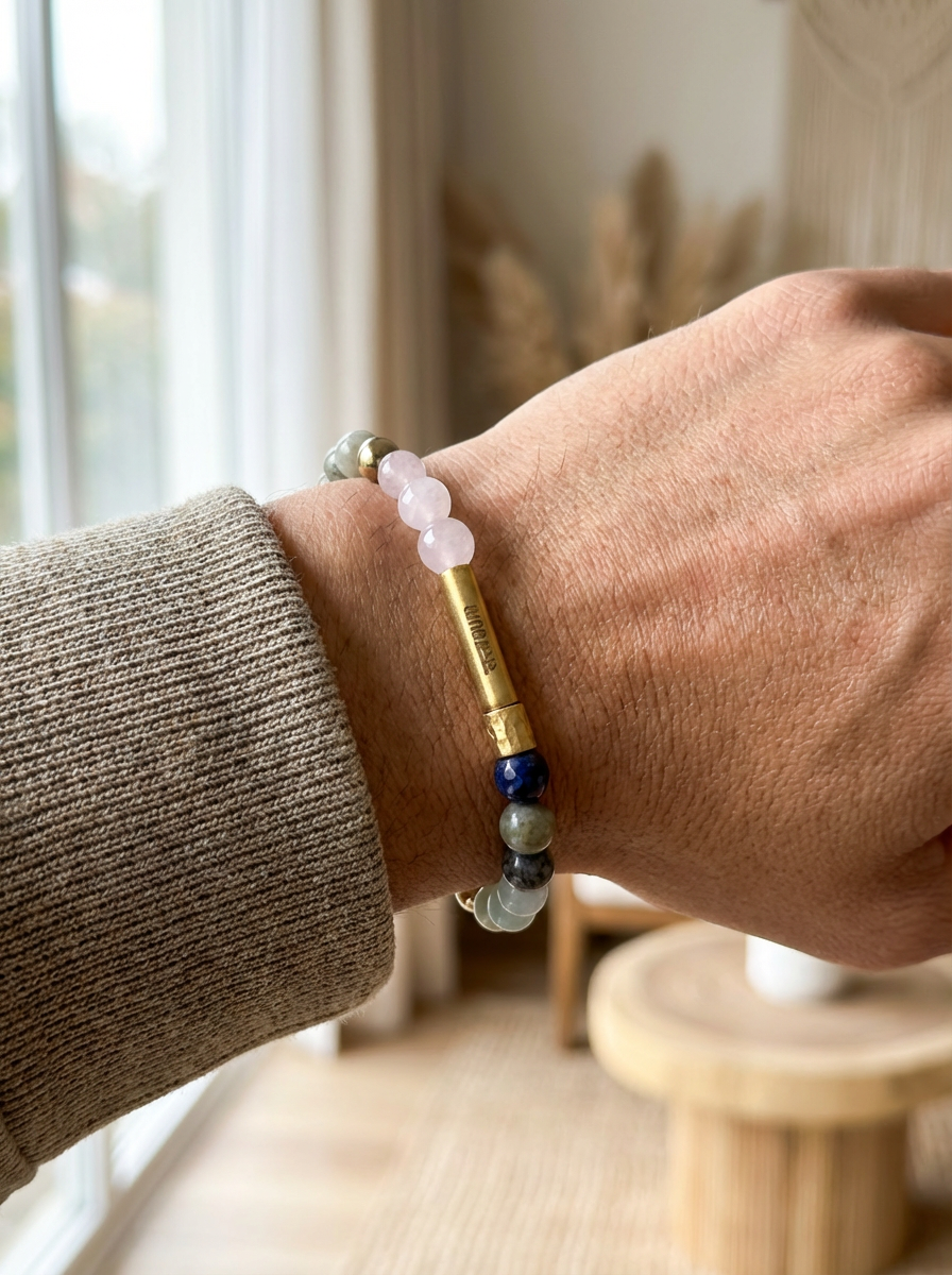 Libra Crystal Bracelet with Manifestation Lock