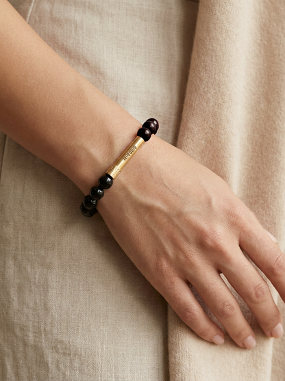 Root Chakra Crystal Bracelet with Manifestation Lock