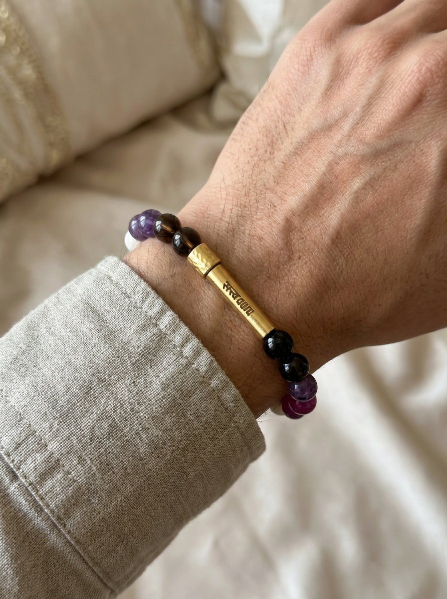 Capricorn Crystal Bracelet with Manifestation Lock