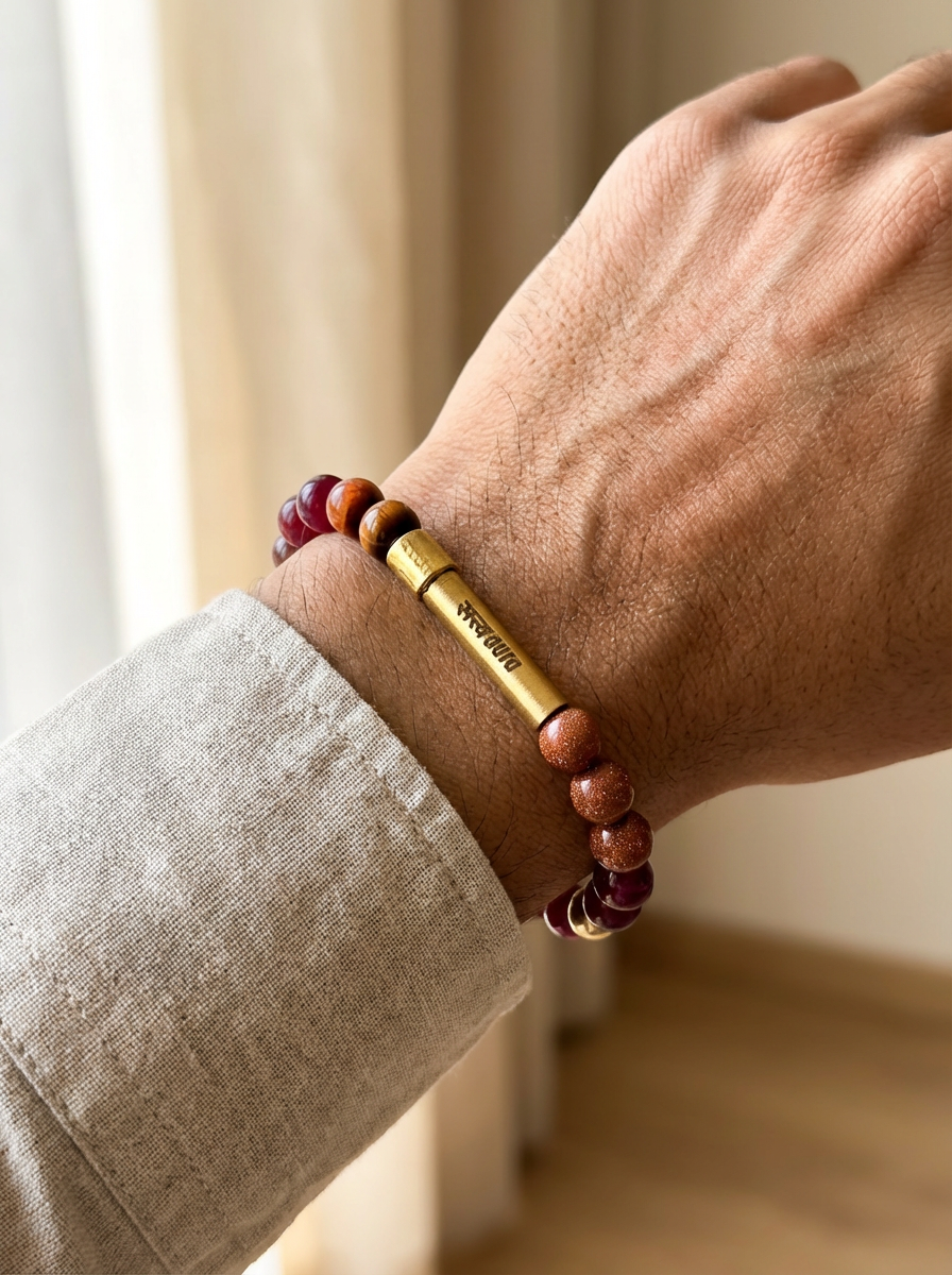 Leo Crystal Bracelet with Manifestation Lock